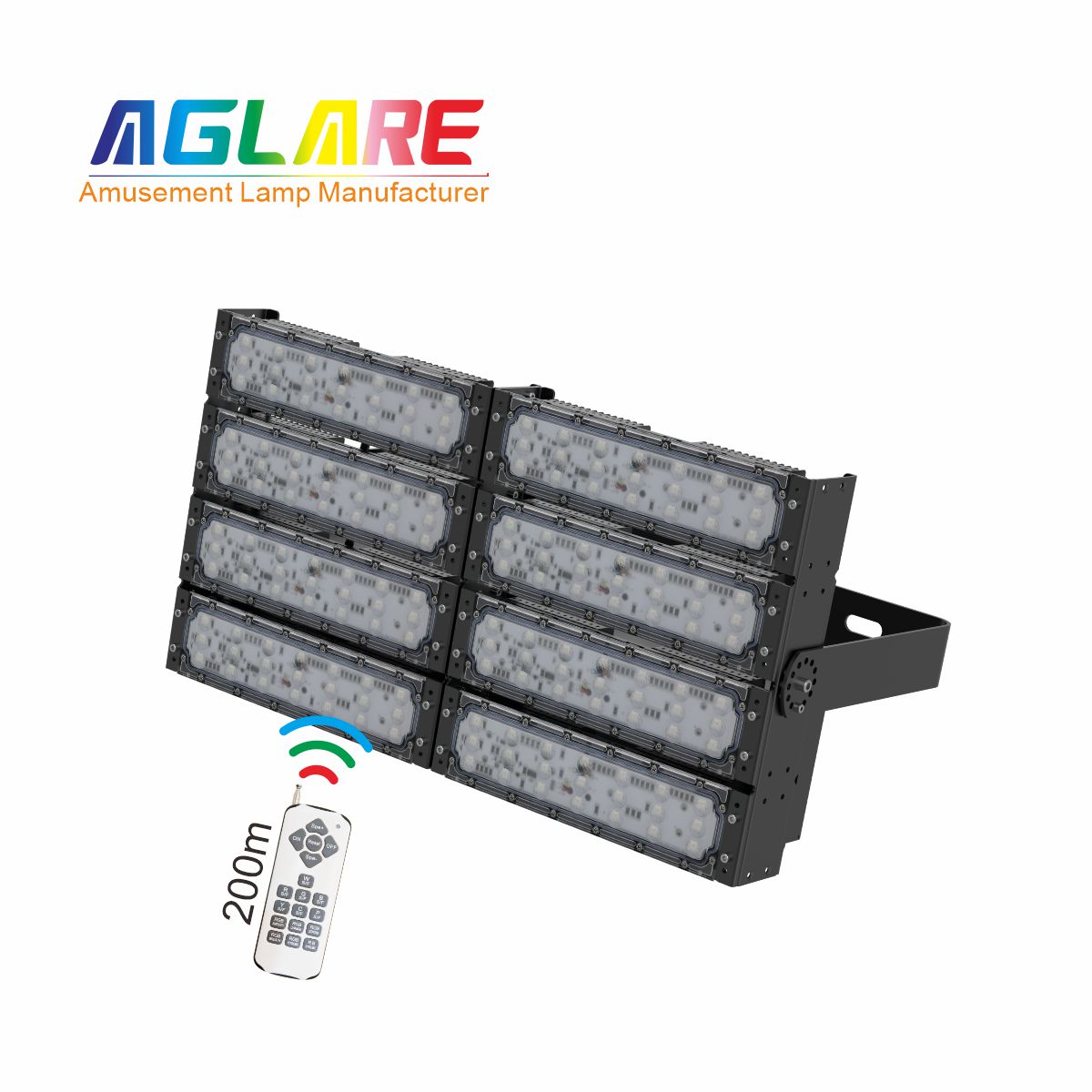 400WLED彩色投光灯泛光灯,变色户外射灯带？仄